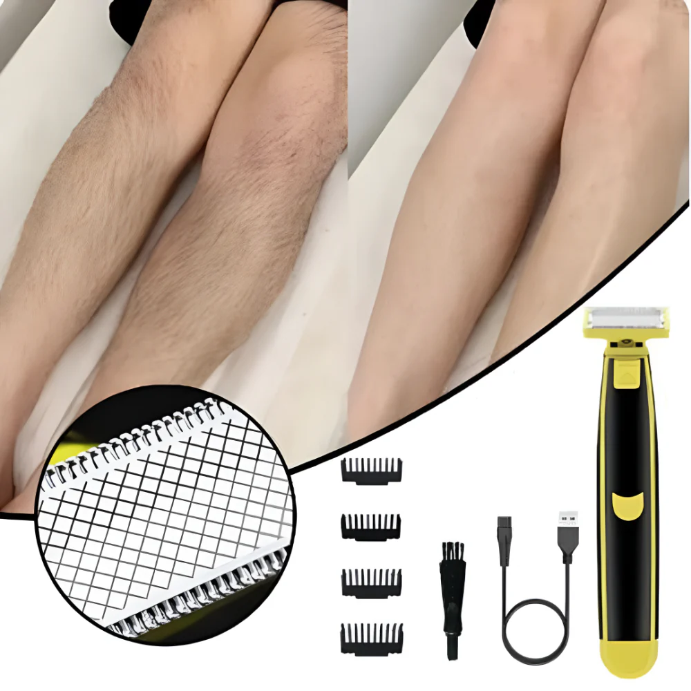 Electric Shaver Body Hair Trimmer USB Rechargeable