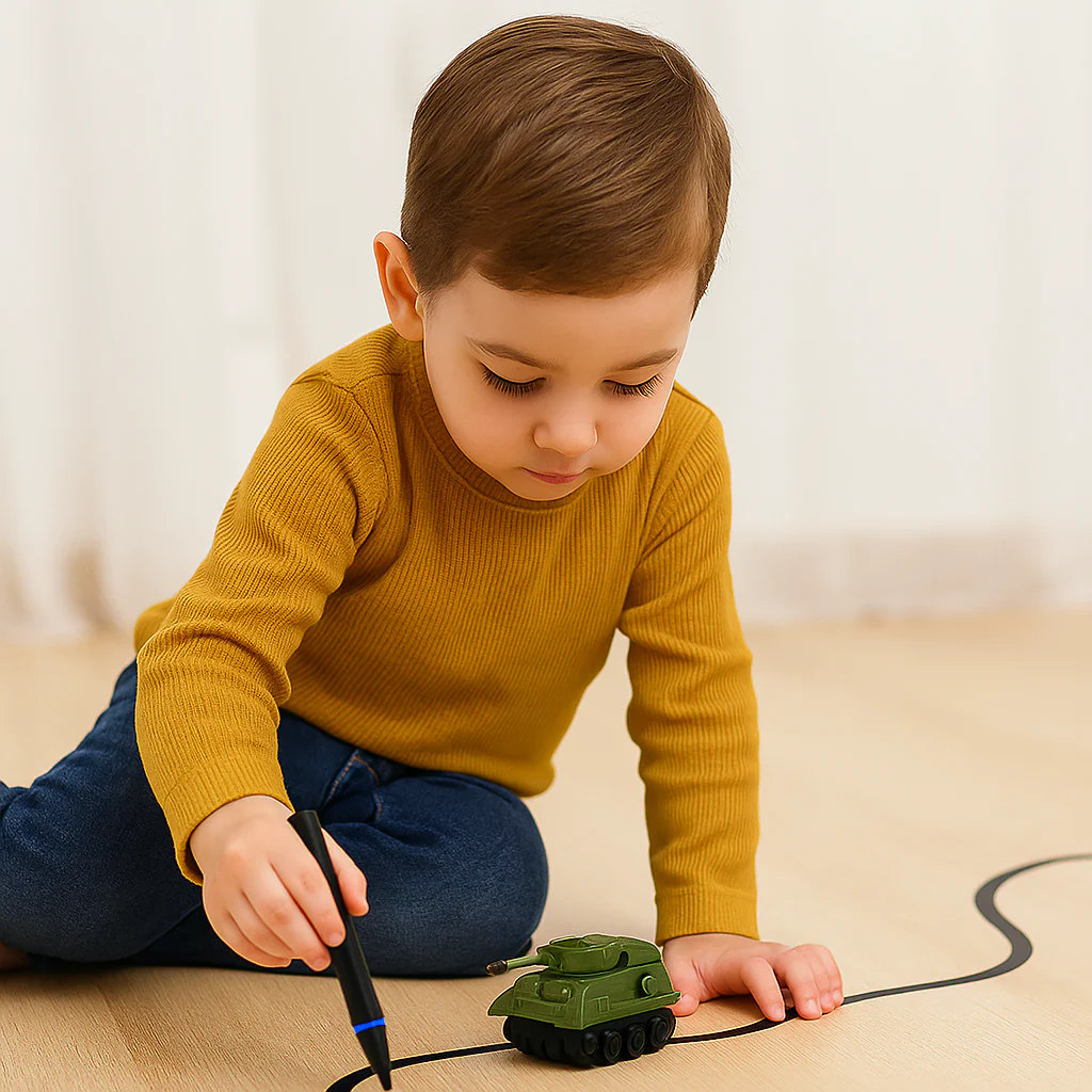 Toy Car Inductive Line Following Drawing Playset