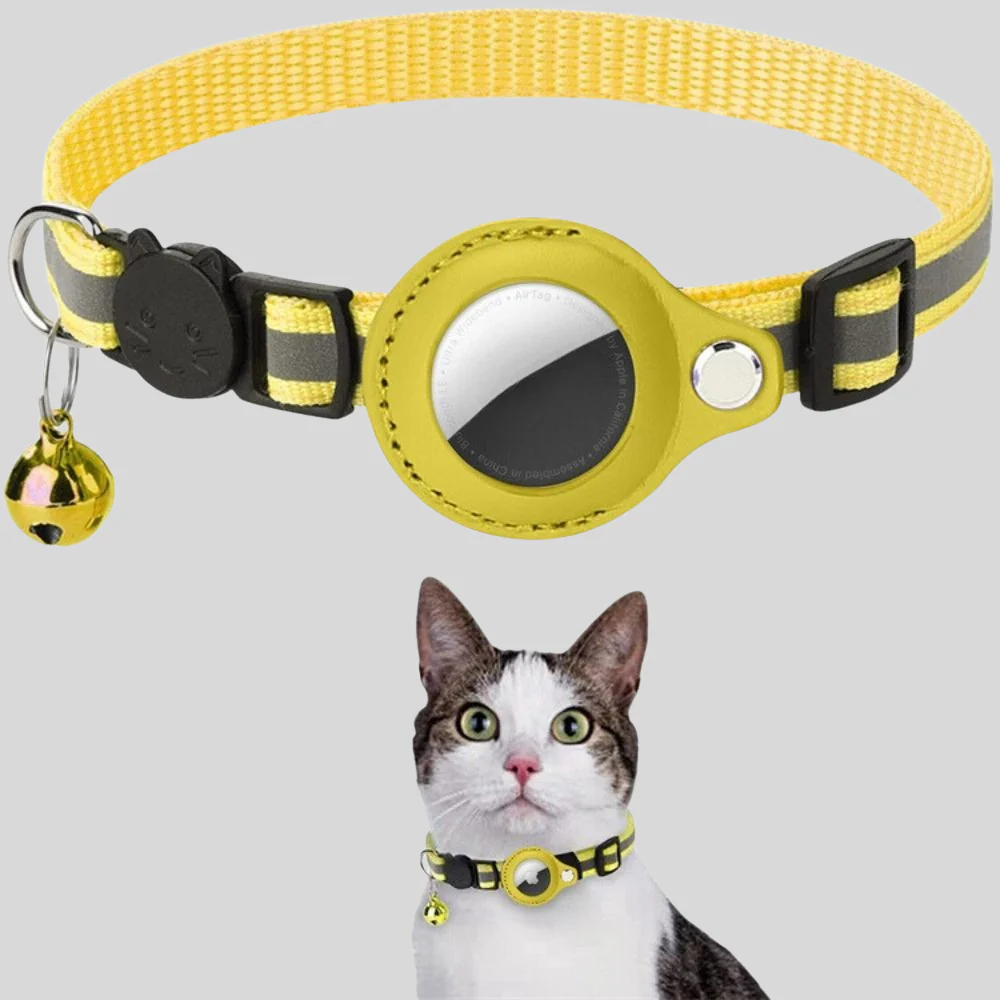 Cat Collar GPS Holder Reflective Breakaway Adjustable Strap