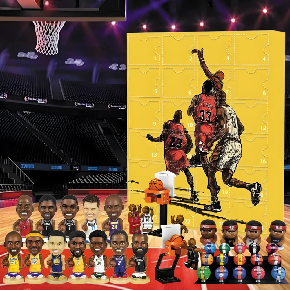 Toy Basketball Advent Calendar Mini Figure Collector Set
