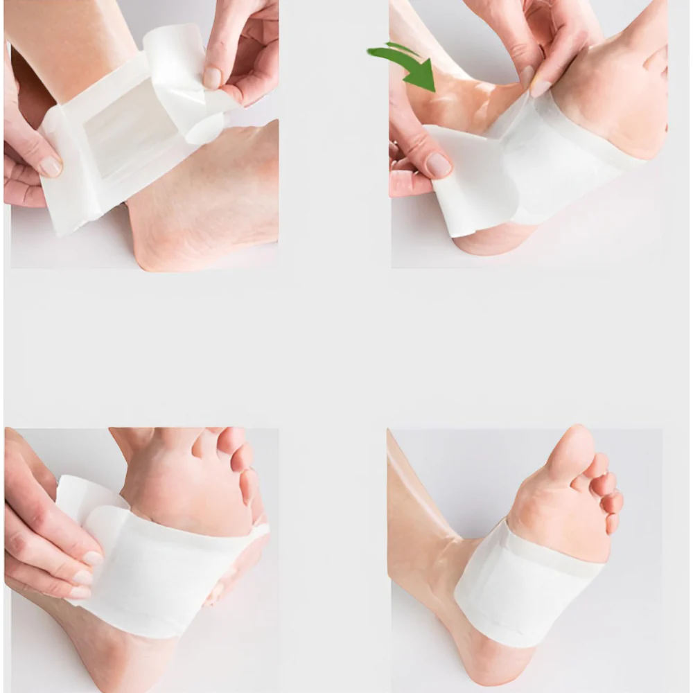 Foot Pads Bamboo Patch Set Adhesive Sole Care Sheets