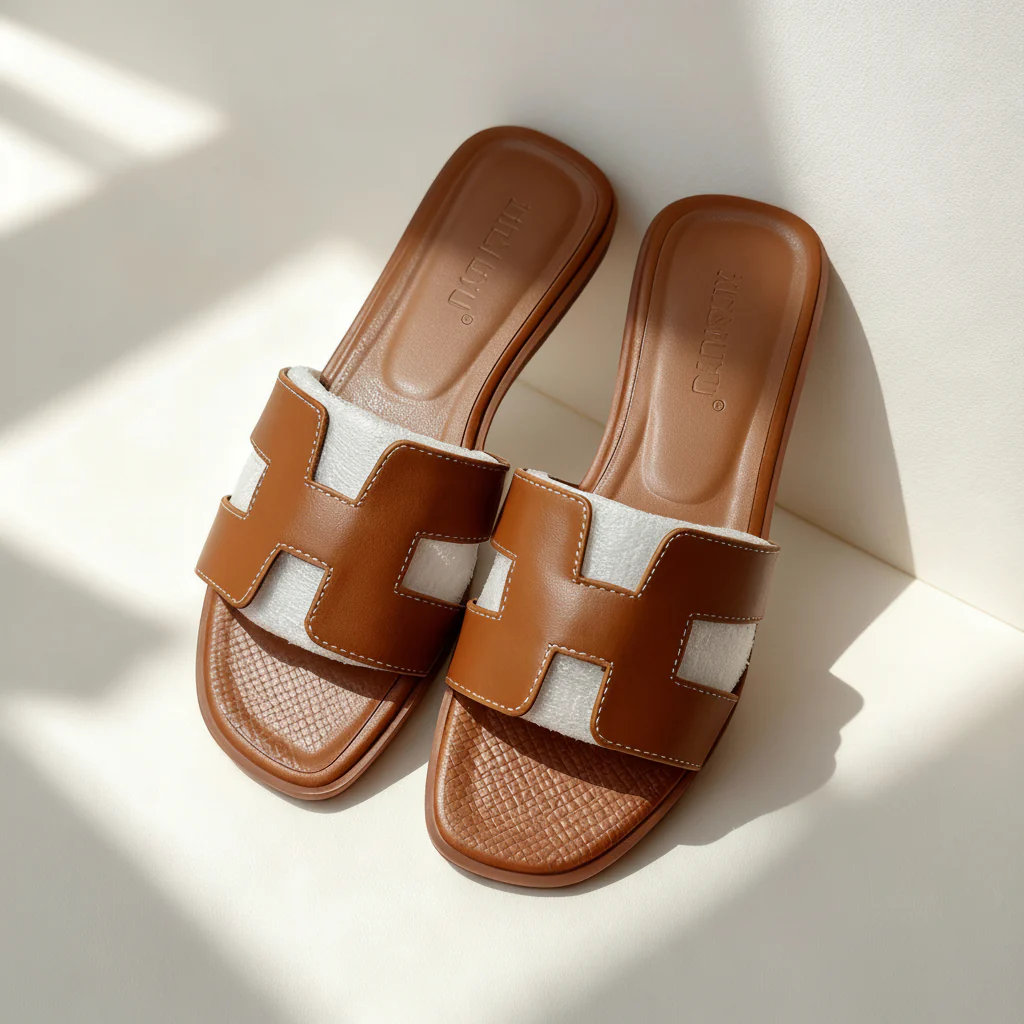 Sandals Slide Flat Summer Casual Open Toe Footwear