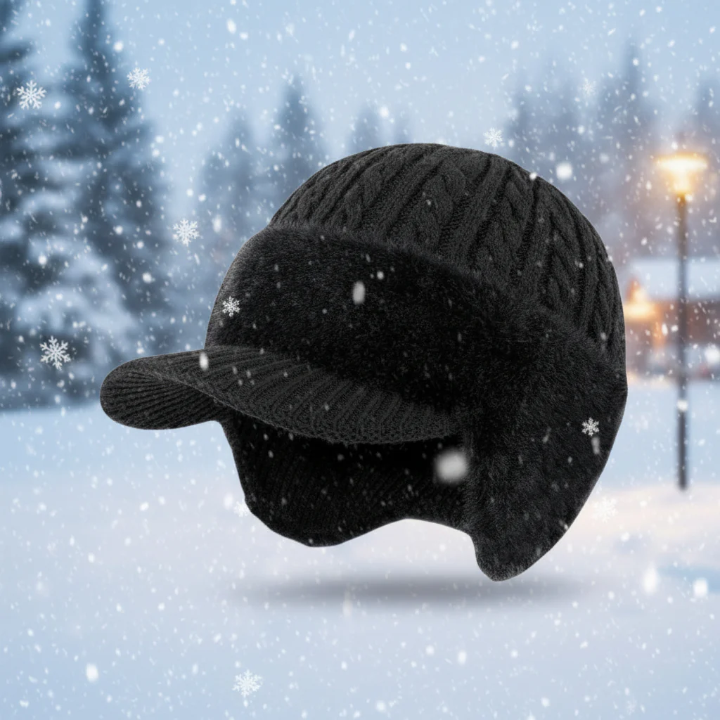 Winter Knit Hat Trapper Ear Flap Cap