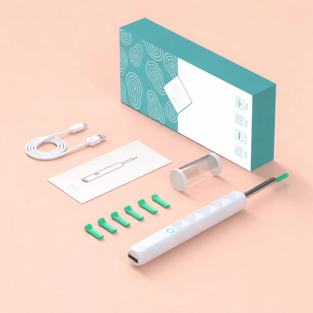 Ear Wax Removal Otoscope Camera LED Light 1080P HD