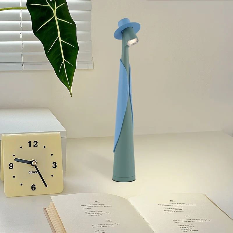 Modern Rechargeable LED Hat Lamp | Creative Touch Desk Light