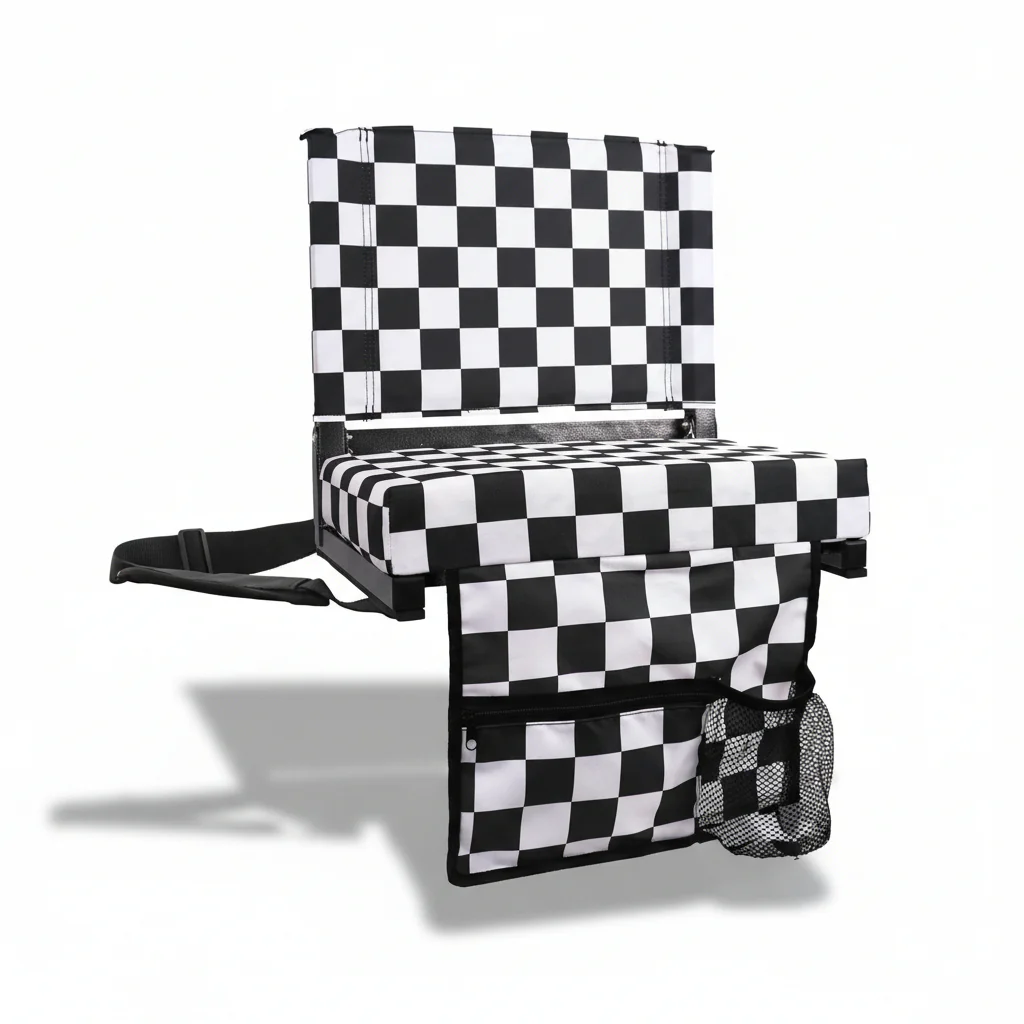 Stadium Seat Padded Folding Bleacher Chair Backrest