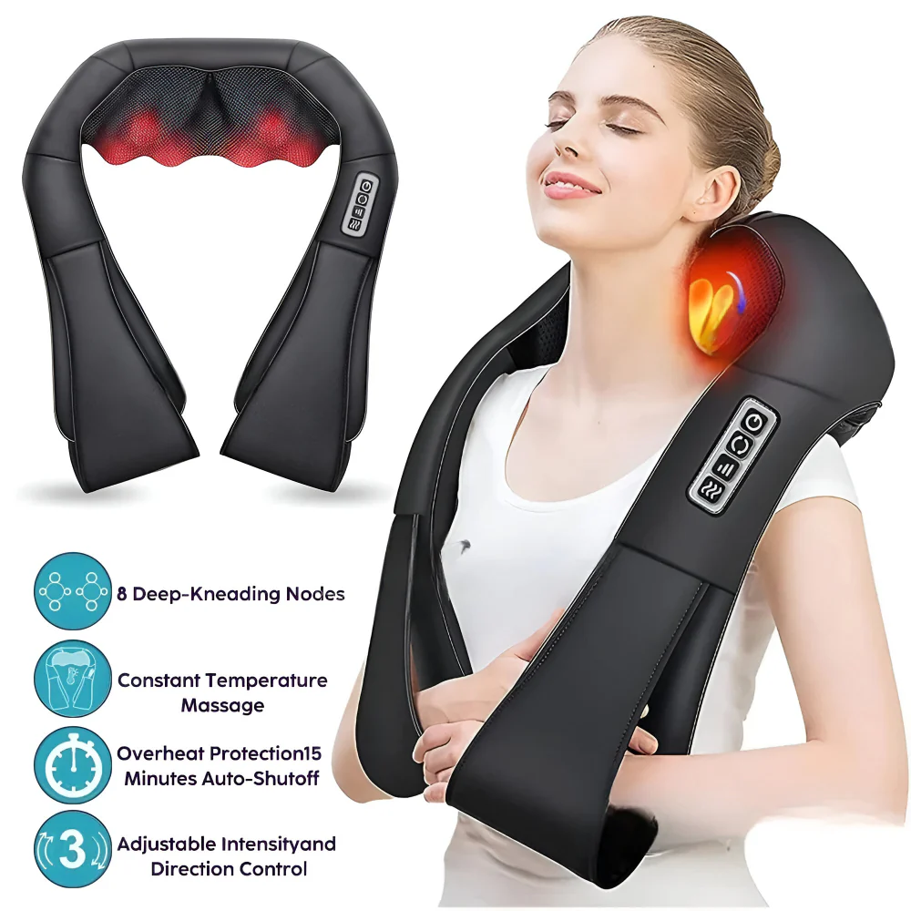 Neck Massager Shiatsu Electric Home Car Use