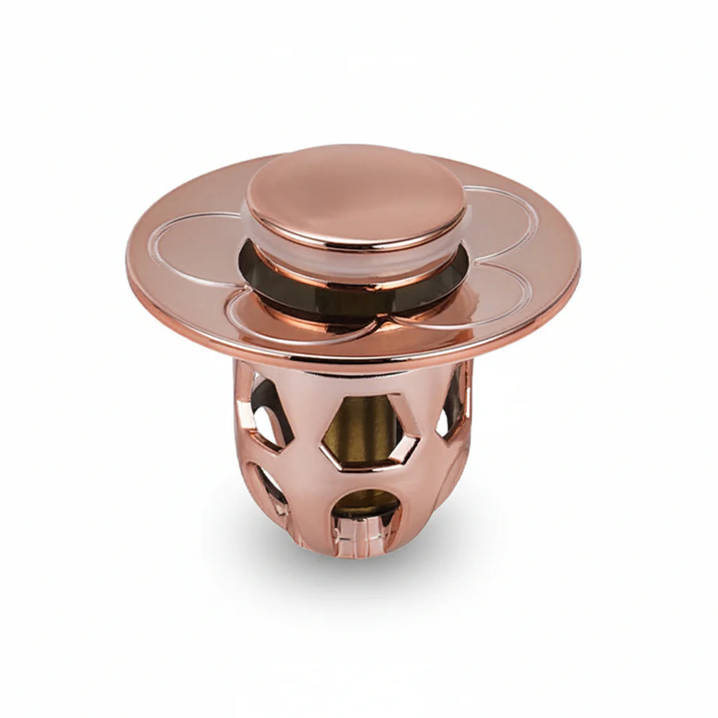 Sink Drain Stopper Pop Up Stainless Steel Anti Clog Bathroom Plug