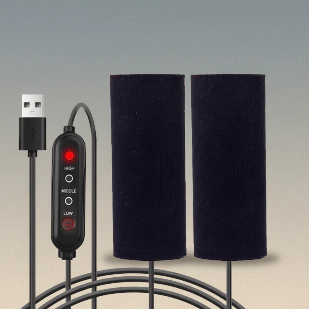 Heated Handlebar Grips Motorcycles USB Powered Temperature Control