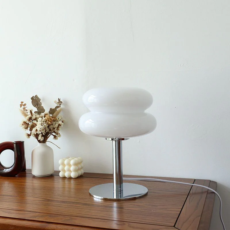 Italian Designer Glass Table Lamp | Modern Retro Accent Light