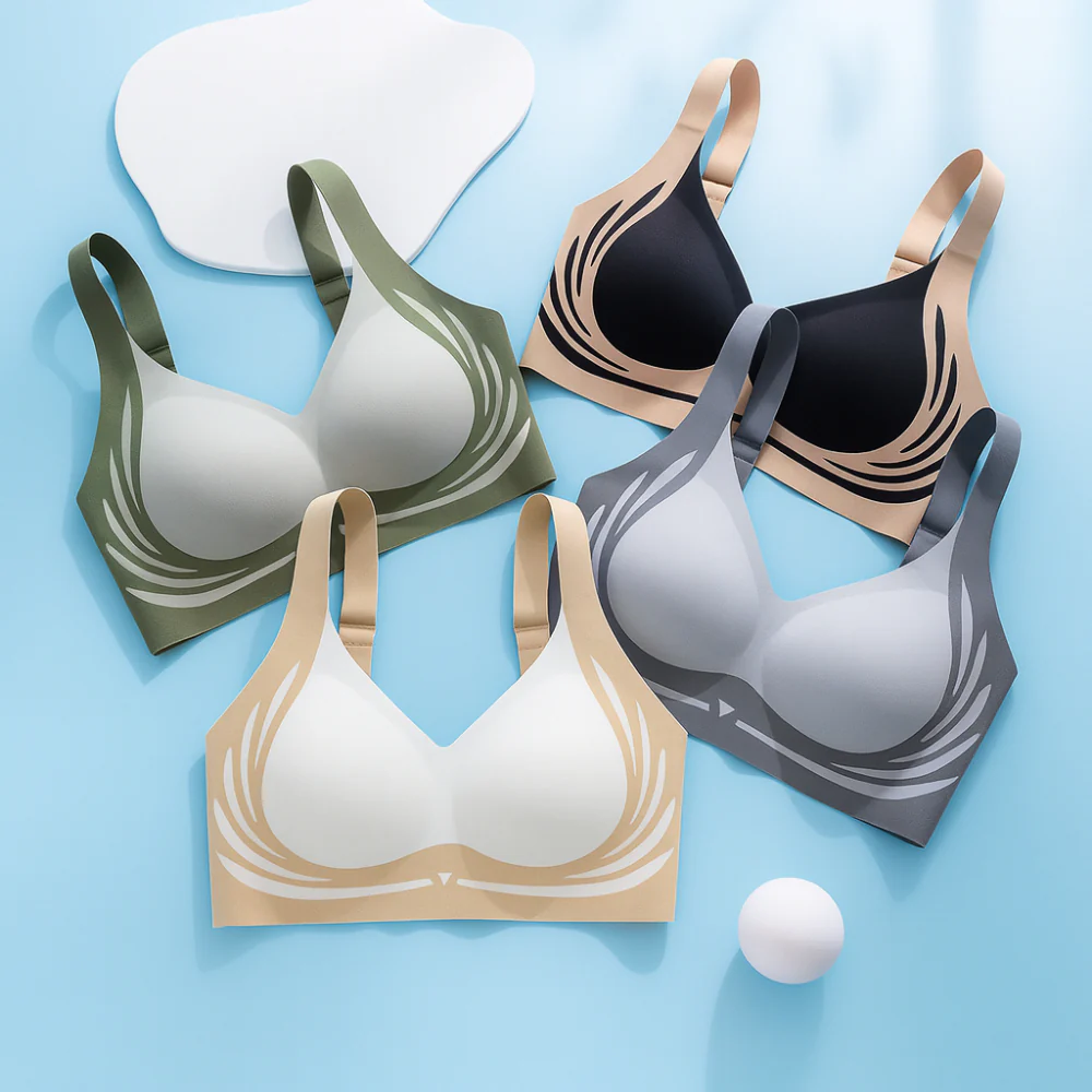 Bra Wireless Everyday Support Smooth Daily Wear Design