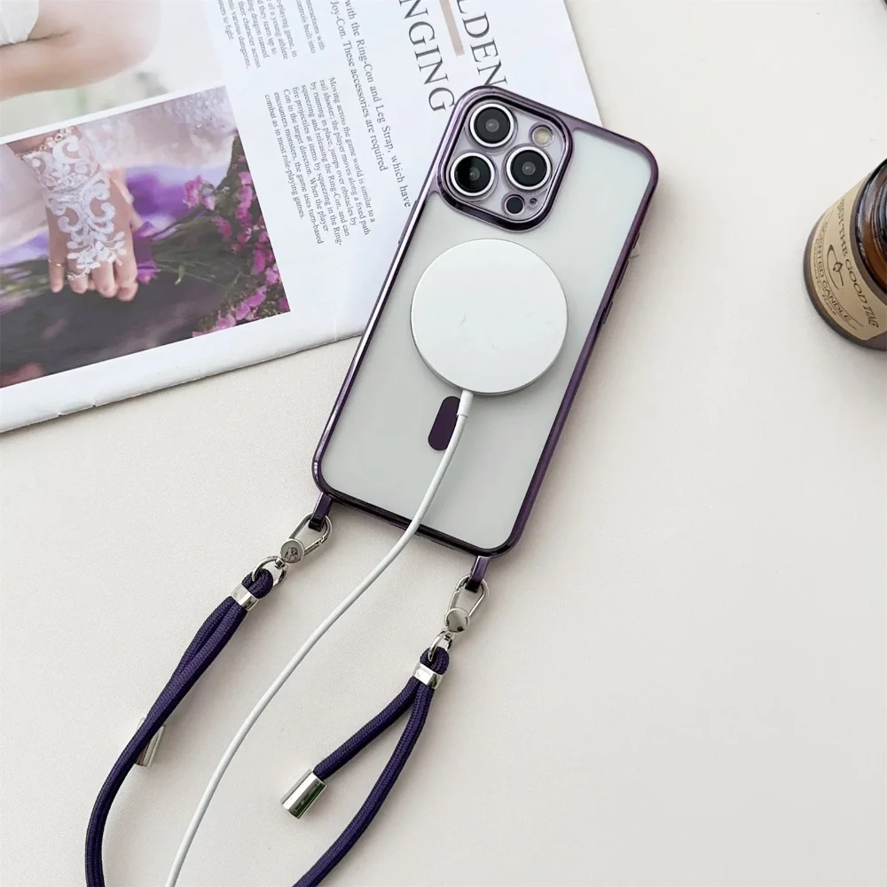 Phone Case MagSafe Crossbody Strap Lanyard Cover