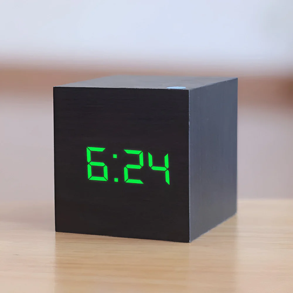 Alarm Clock LED Digital Cube Display