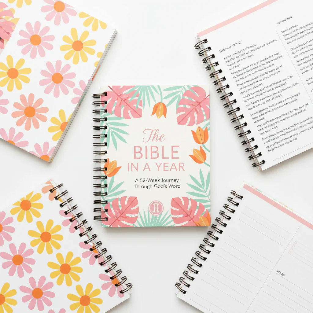 Planner Spiral Bound Undated Weekly Monthly Paper Planner