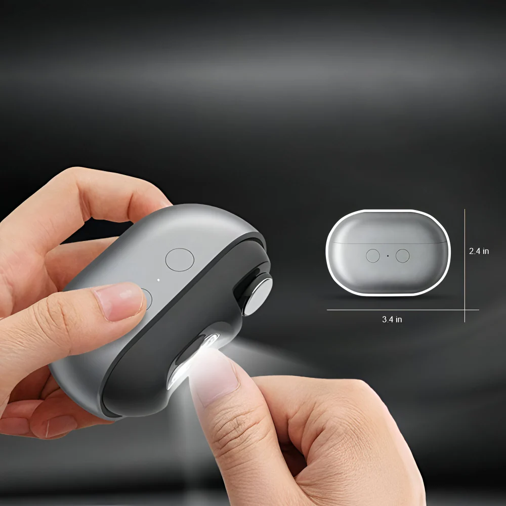 Nail Clipper Electric LED Rechargeable Grooming Tool