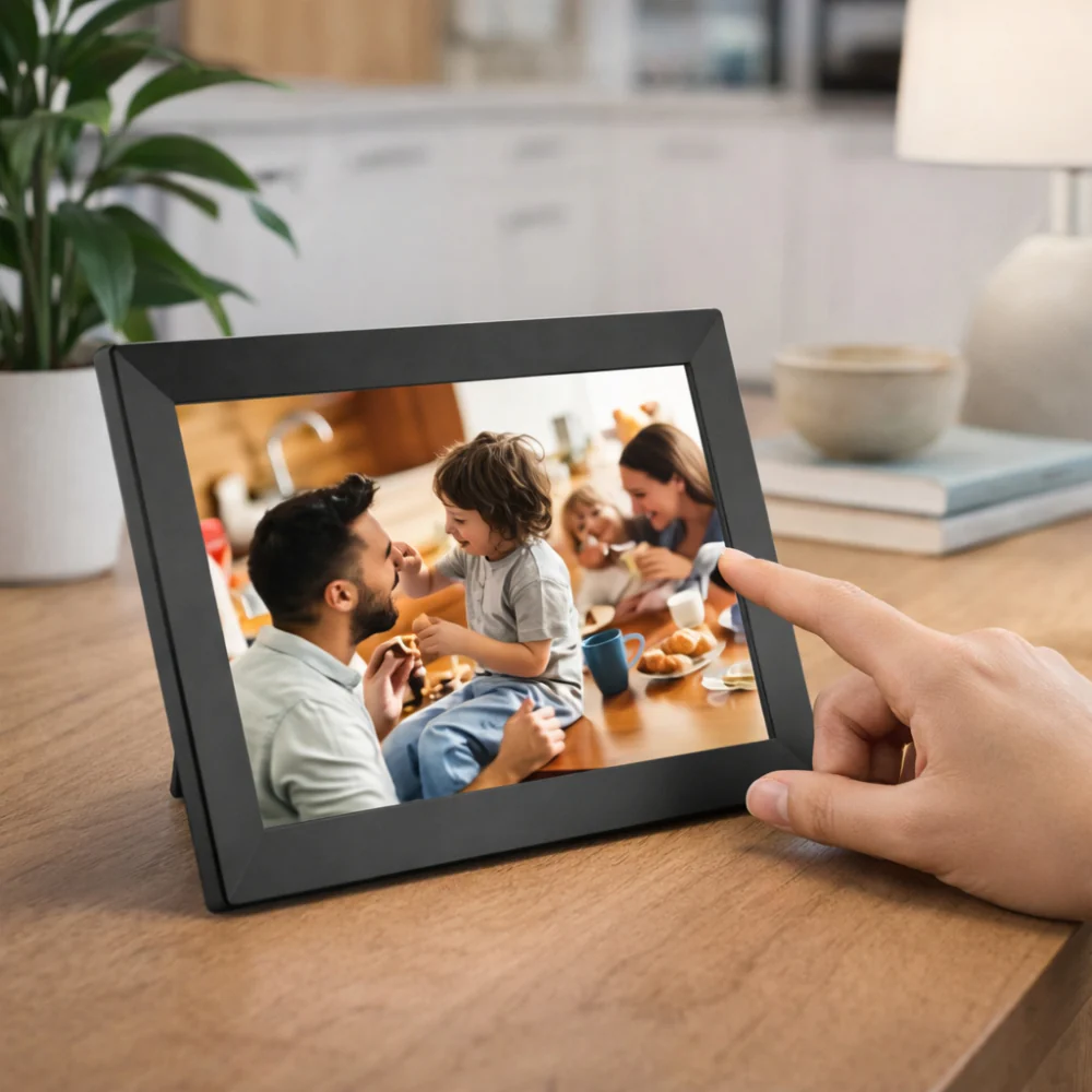 Digital Photo Frame WiFi Touchscreen HD Display Table Wall Mount