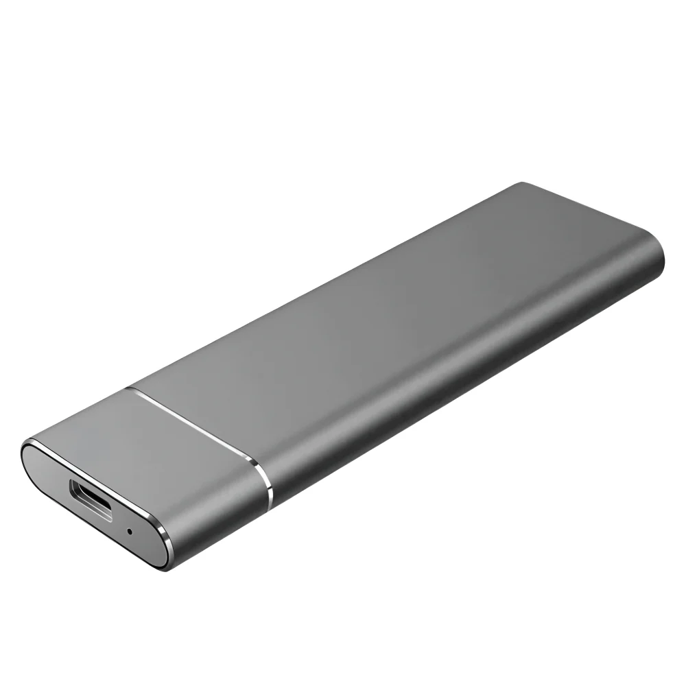 External Hard Drive Portable USB Aluminum Slim Storage Design