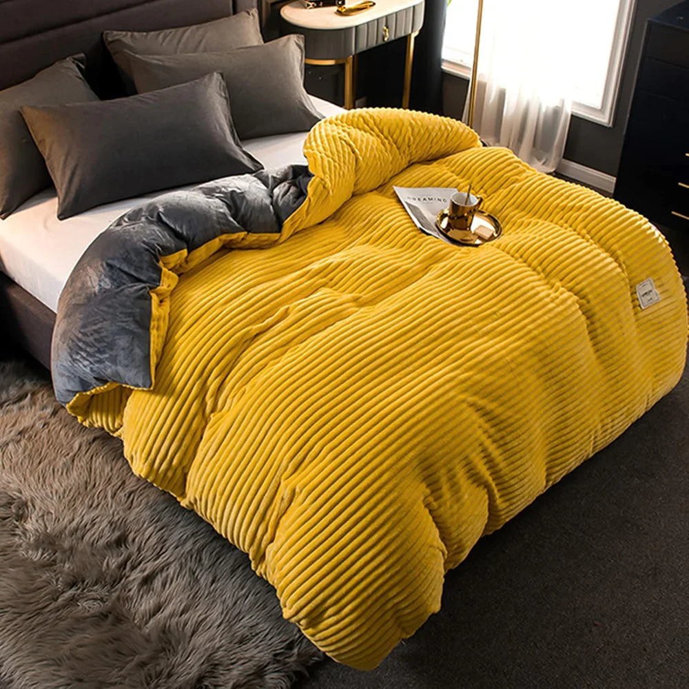 edding Duvet Cover Set Plush-Style Winter Bedspread Design