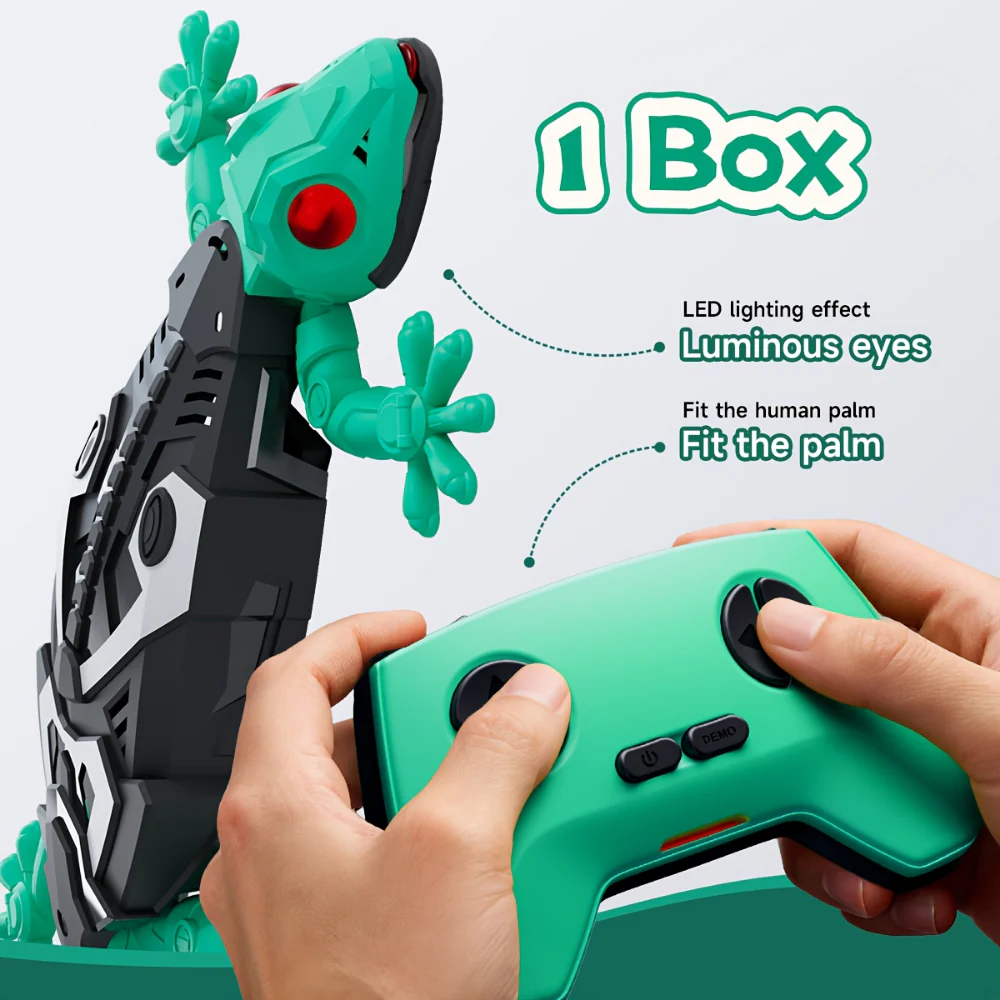 Kids Toy Remote Control Lizard Wall Climbing Action Design