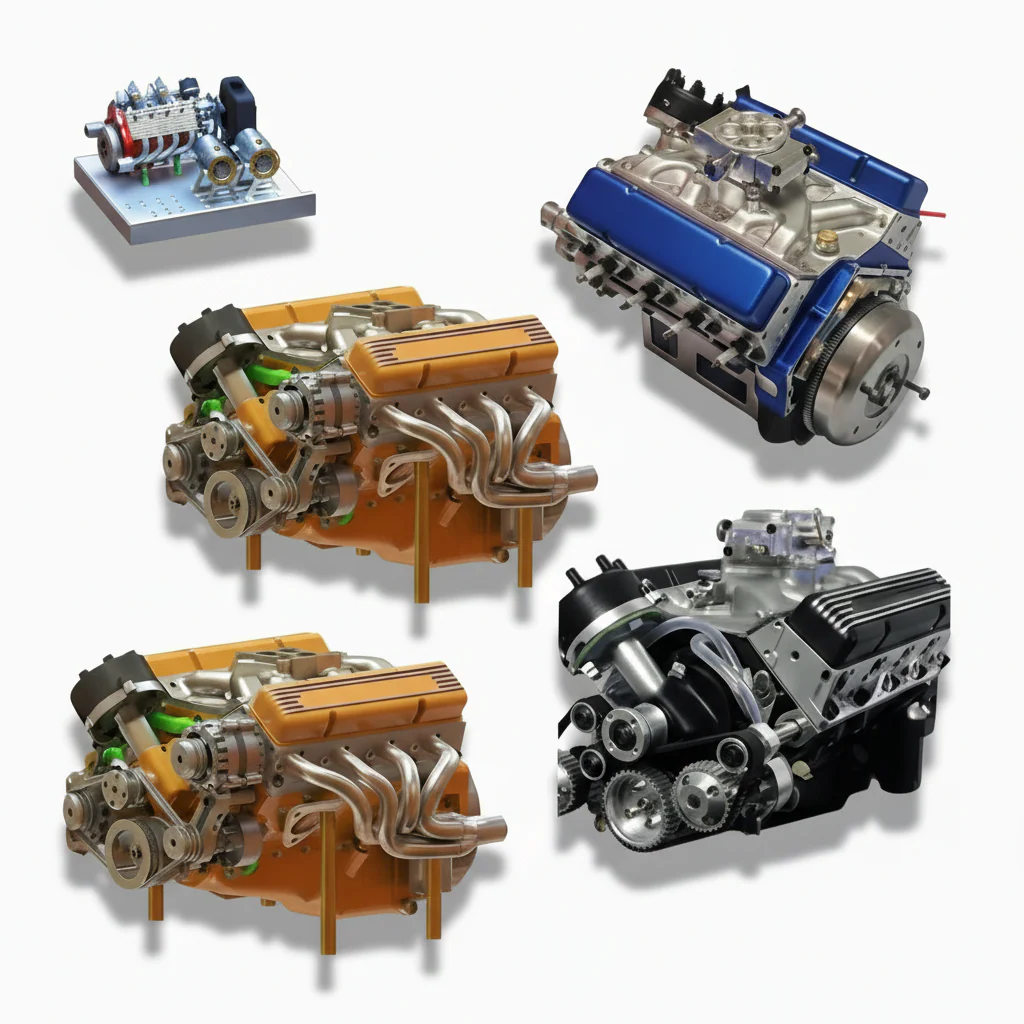 Gasoline V8 Engine Model Kit RC Projects
