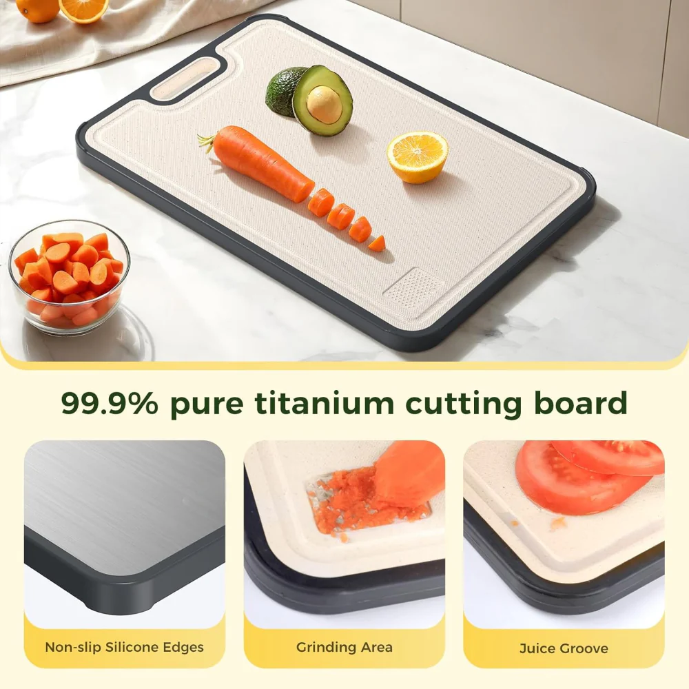 Cutting Board Double Sided Metal Kitchen Prep Board