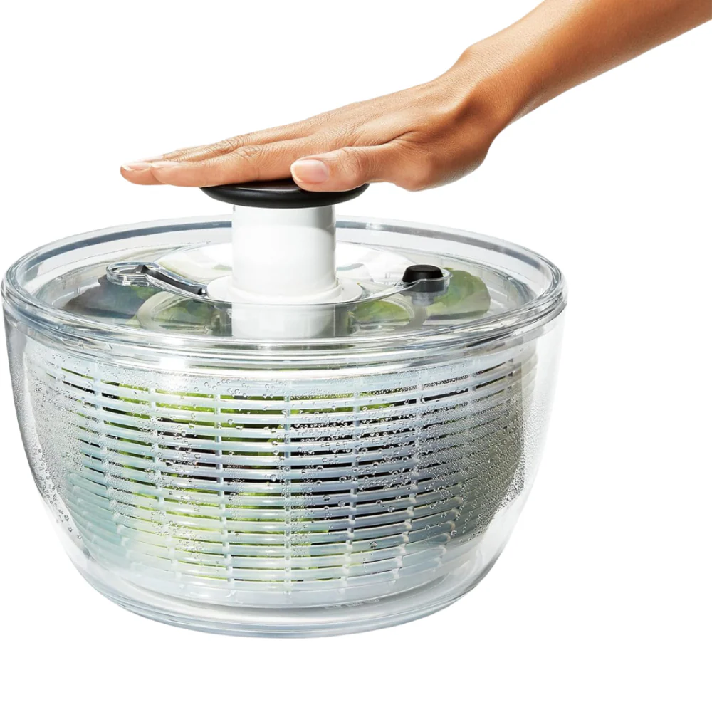 Salad Spinner Manual Pump Vegetable Dryer Bowl