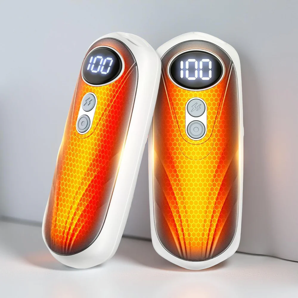 Hand Warmers Rechargeable LED Pocket Heater Set