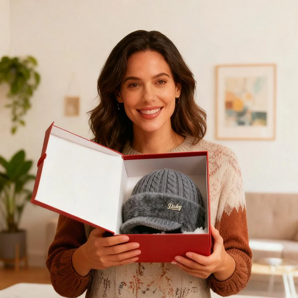 Winter Hat Trapper Ear Flap Knit Cap