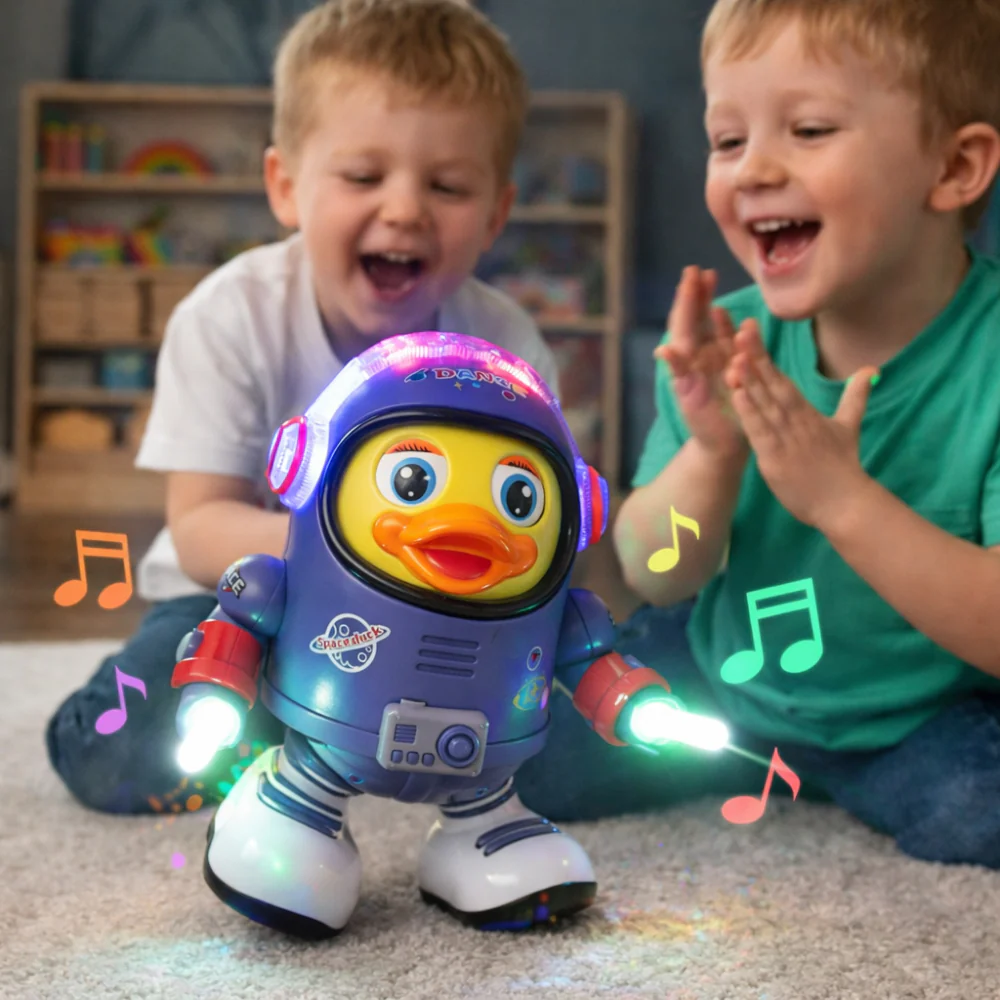 Toy Dancing Astronaut Duck Musical Interactive Figure