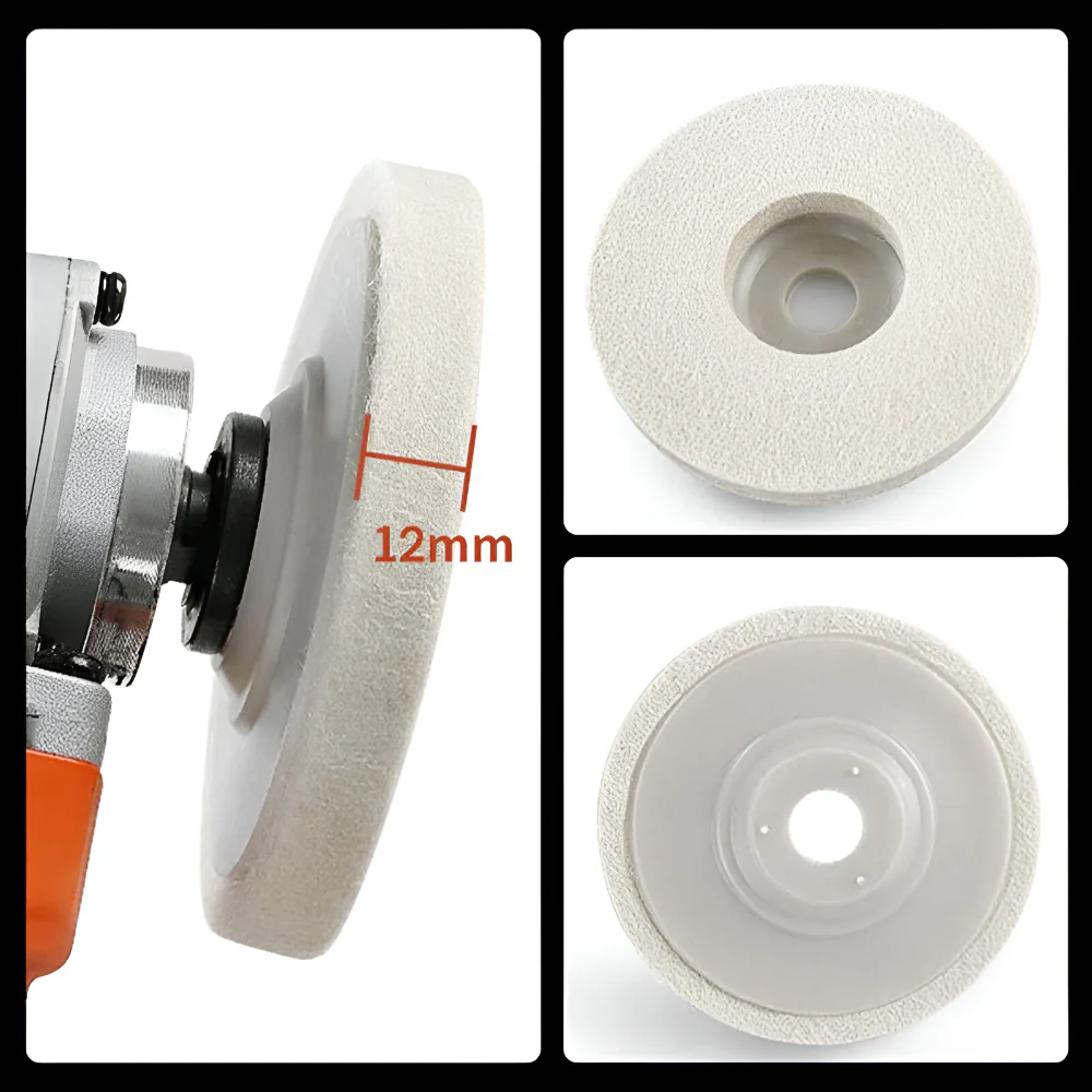 Polishing Wheel Felt Disc Grinder Surface Buffing Pad Set