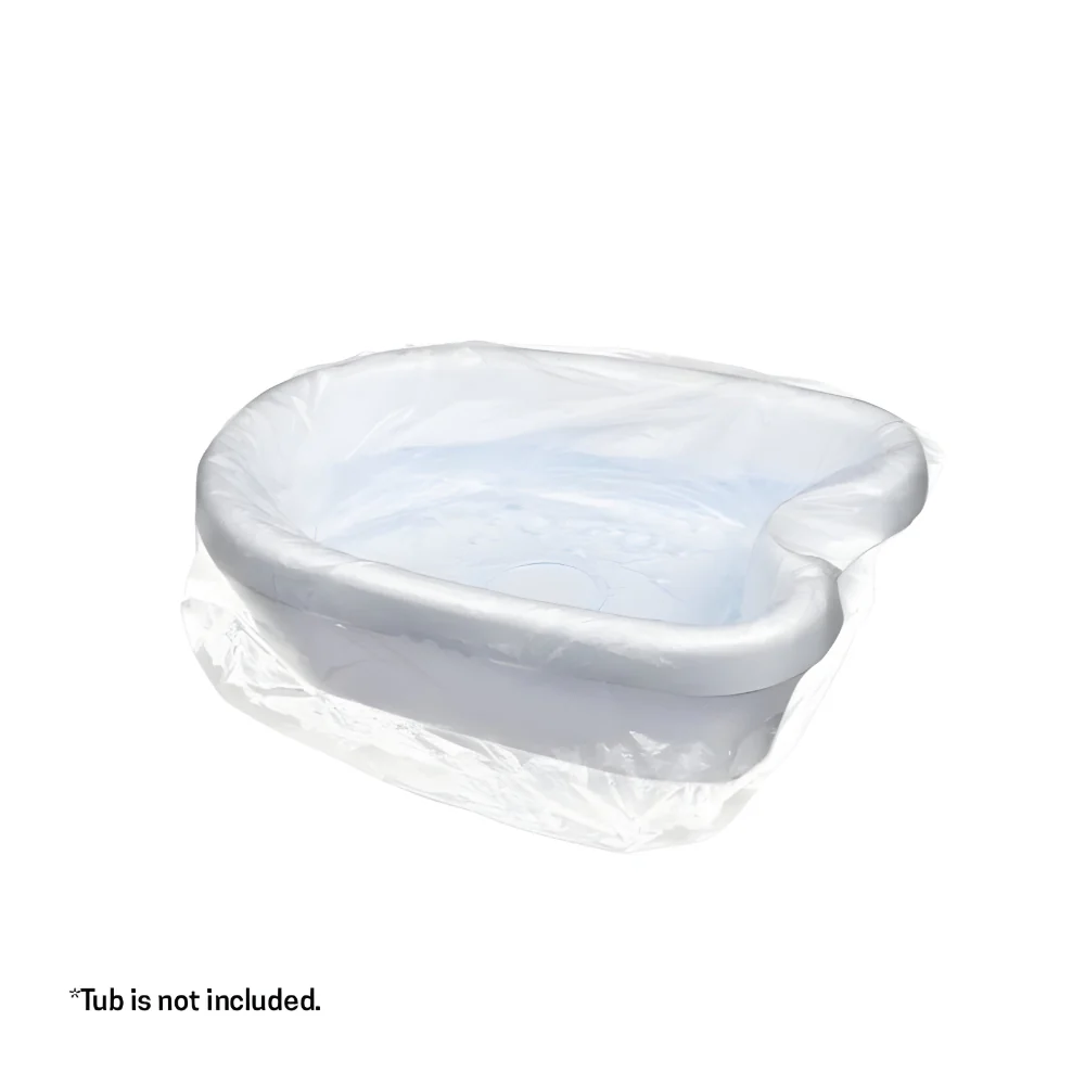 Foot Spa Liner Disposable Plastic Bag Pedicure Tub Cover Set