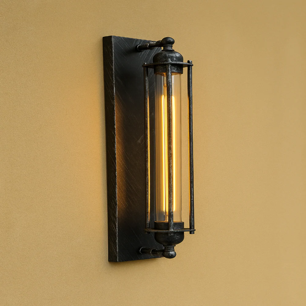 Vintage Wall Sconce Metal LED Mounted Fixture Indoor Accent
