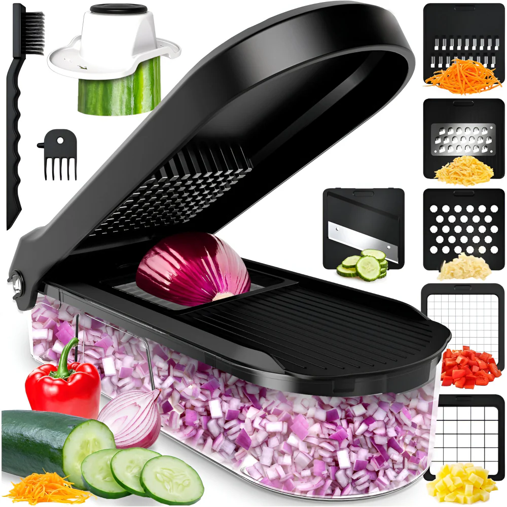 Vegetable Chopper Manual Food Prep Cutter Set