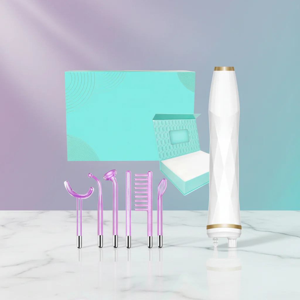 Facial Wand High Frequency Glass Tube Violet Skin Care Device