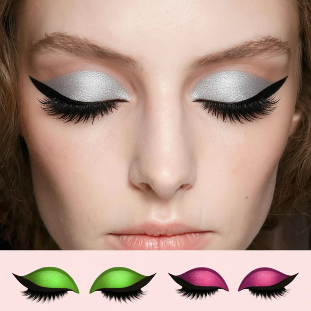 False Eyelashes 3 In 1 Reusable Eyeshadow Eyeliner Makeup Stickers