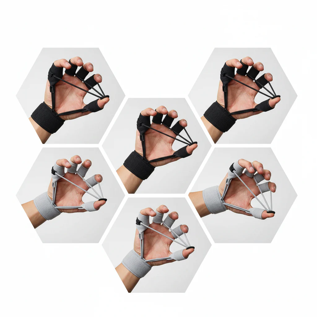 Finger Strengthener Adjustable Resistance Hand Grip Trainer