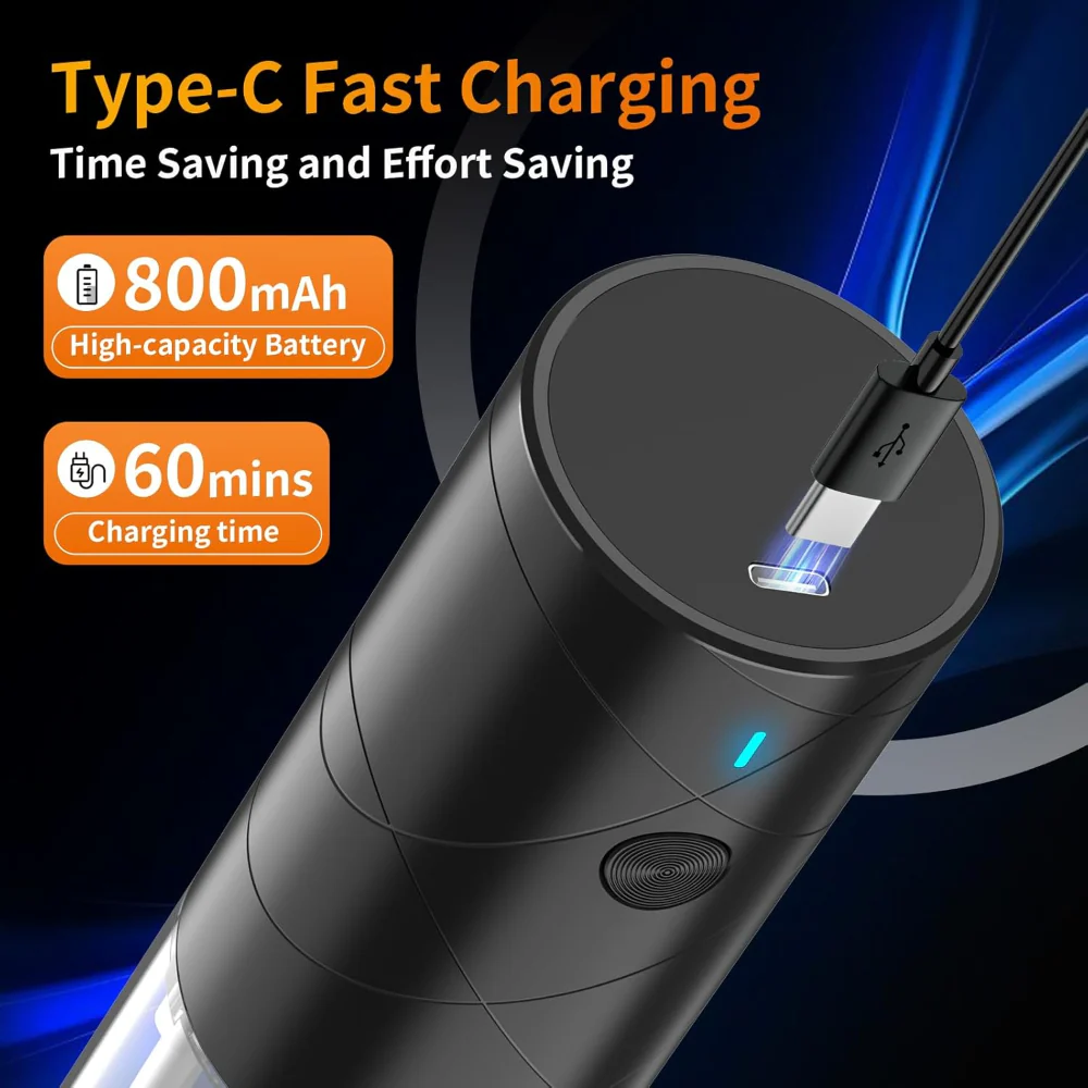 Salt Pepper Grinder Electric Rechargeable LED Light