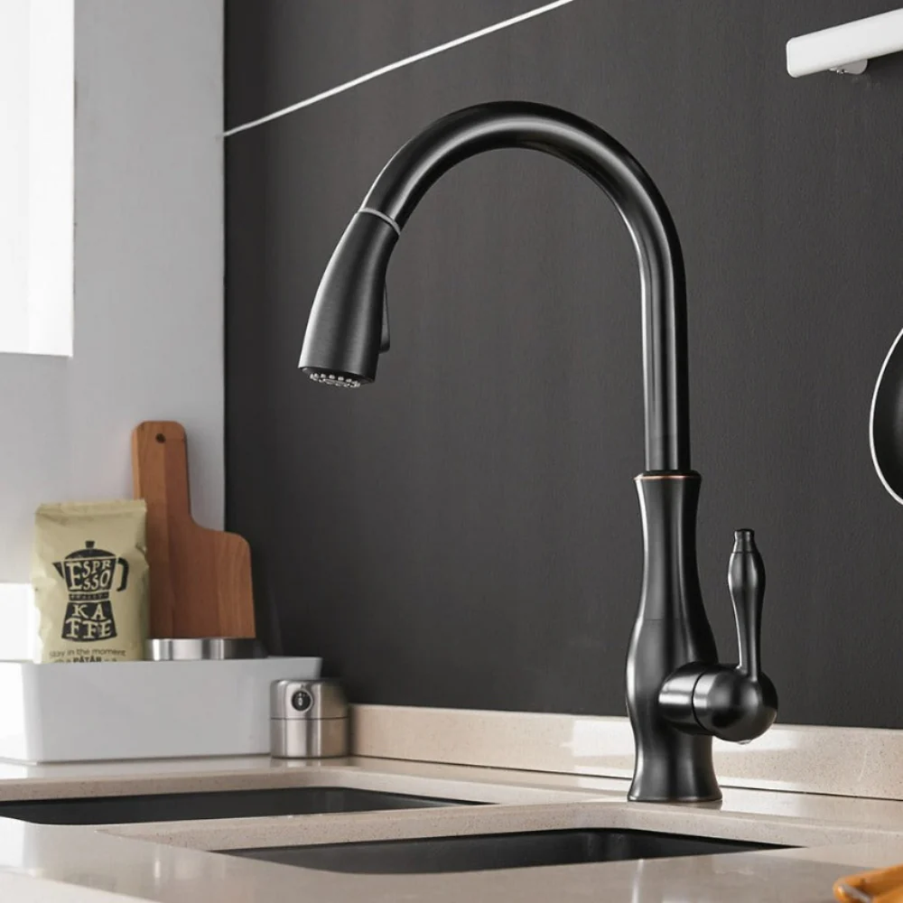 Kitchen Faucet Pull Out Metal Sink Tap Design