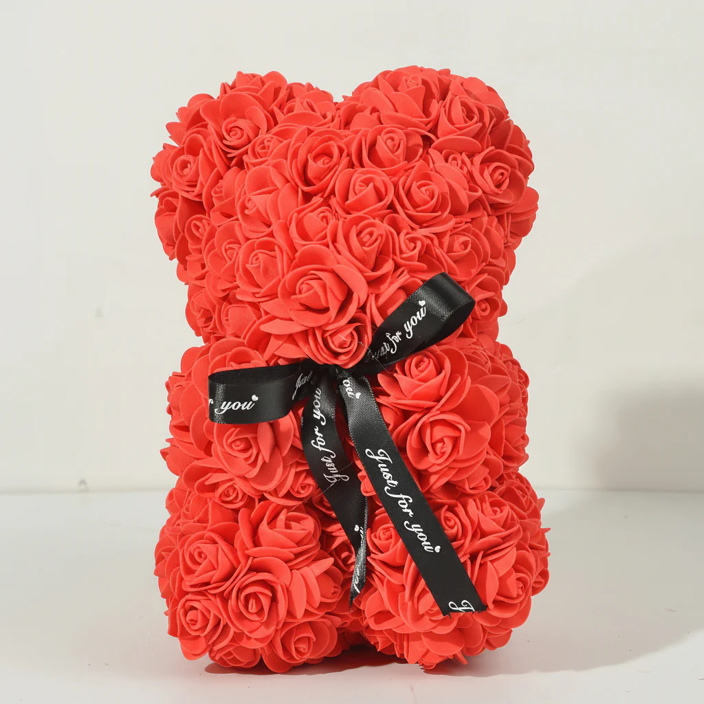 Artificial Flower Rose Bear Foam Valentine’s Gift