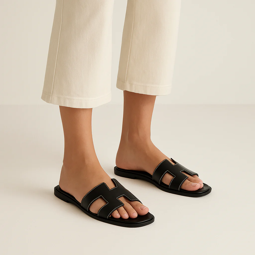 Sandals Slide Flat Summer Casual Open Toe Footwear