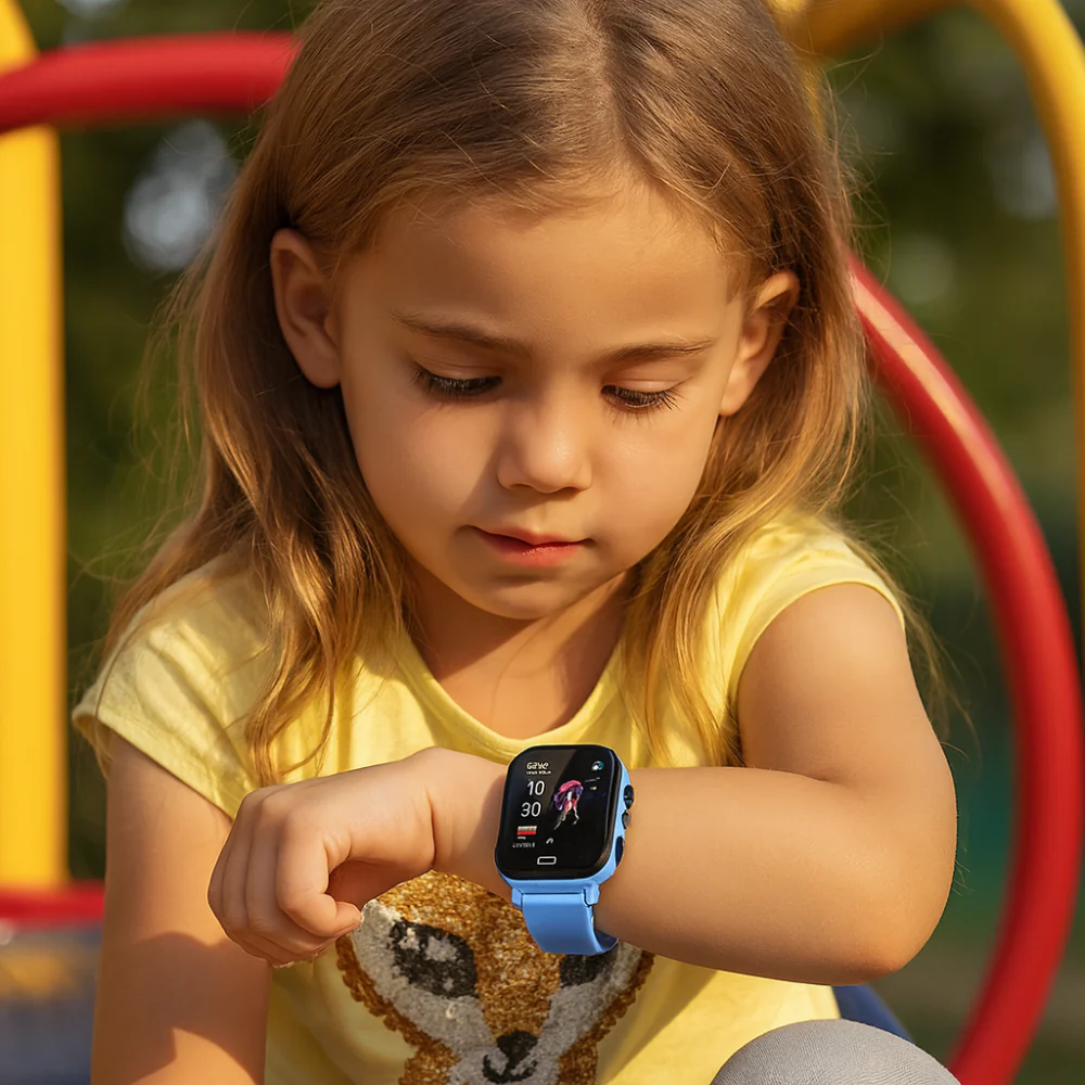 Kids GPS Smartwatch 4G Tracker Camera IP67 Touchscreen Activity