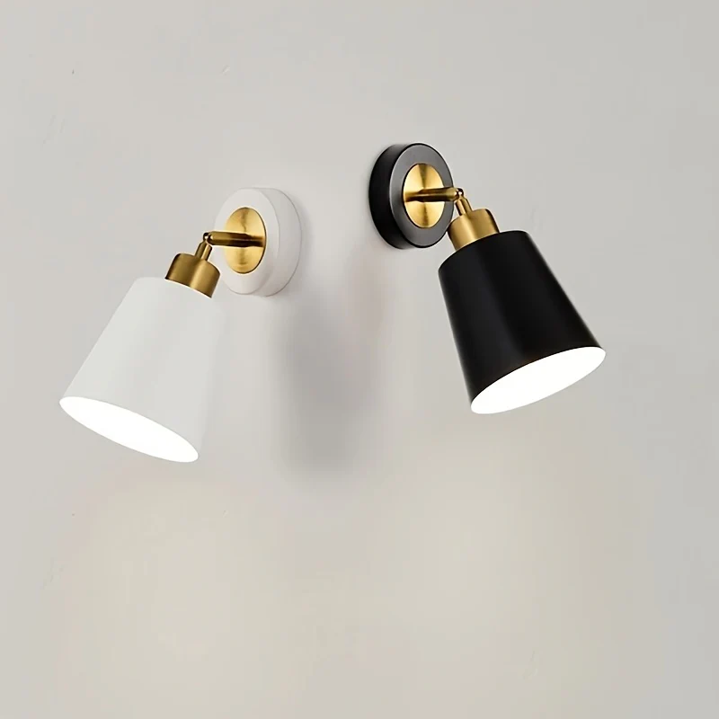 Modern Metal Wall Sconce Light | Adjustable Bedroom & Living Room Lamp