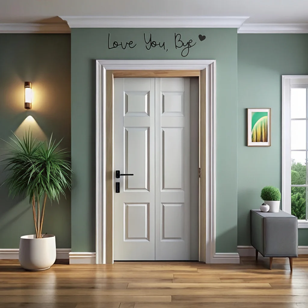 Wall Art Door Frame Vintage Heart Plastic Wall Decoration