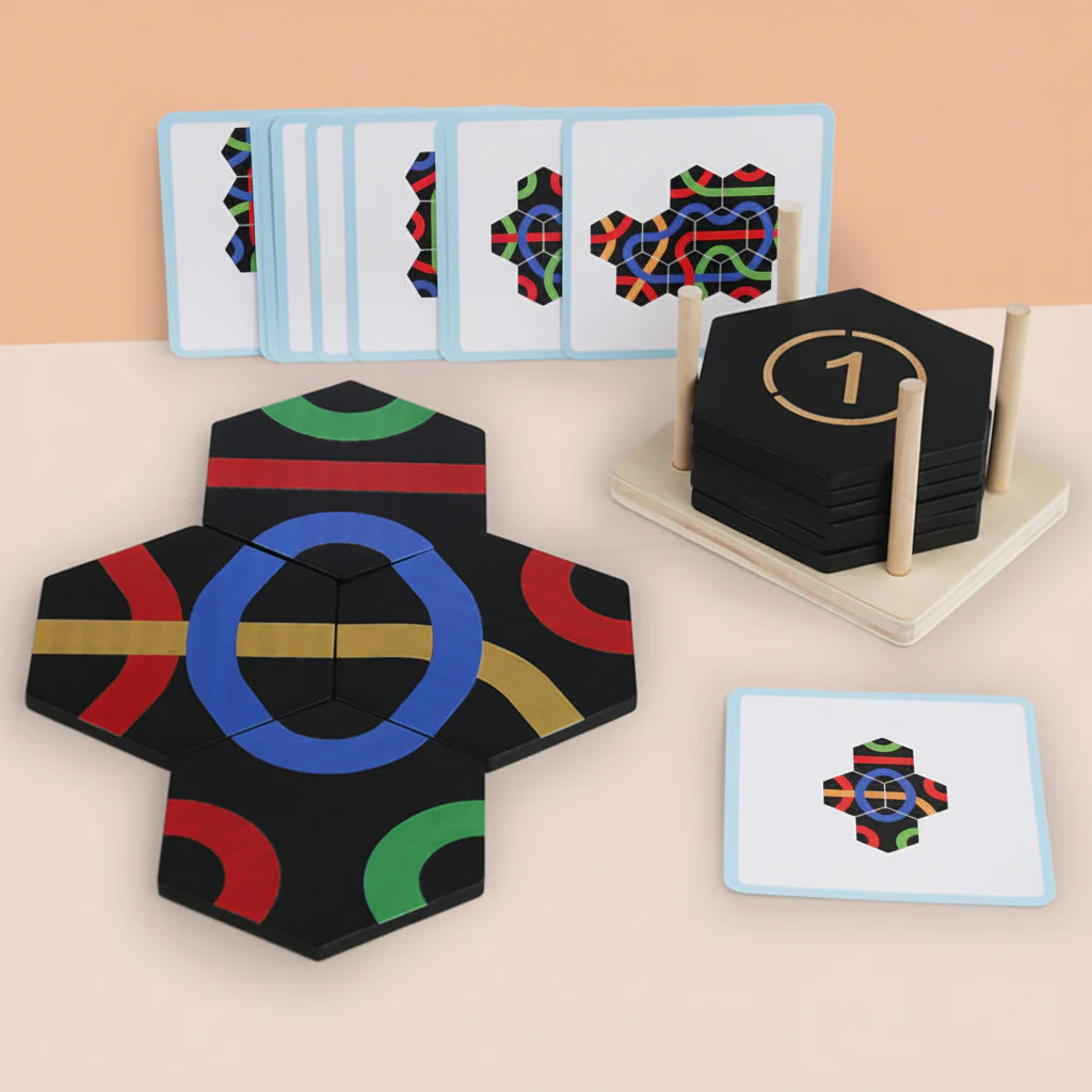 Puzzle Game Logic Board Kids Educational Path Toy