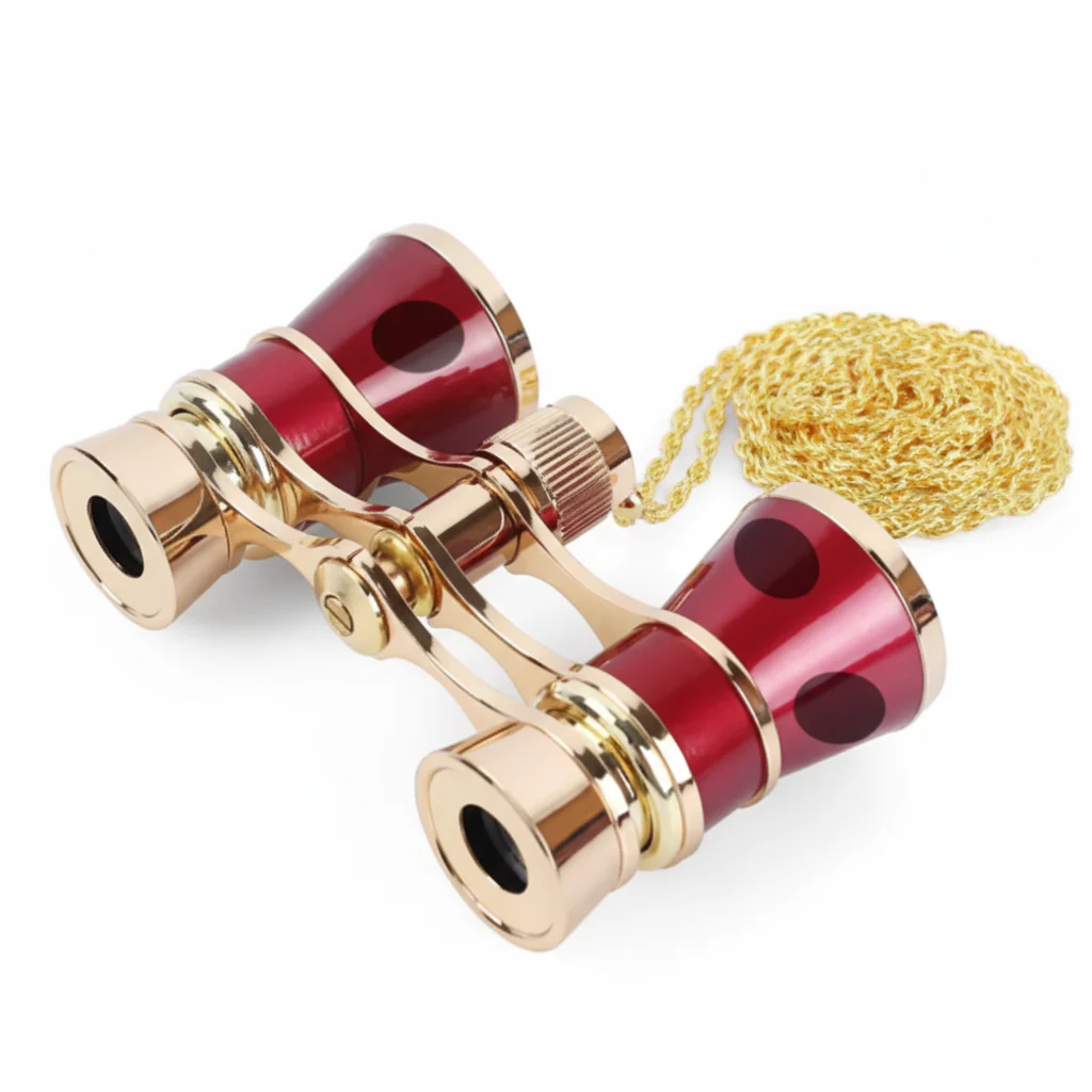 Opera Glasses Theater Binoculars Foldable Handle Clear Optics