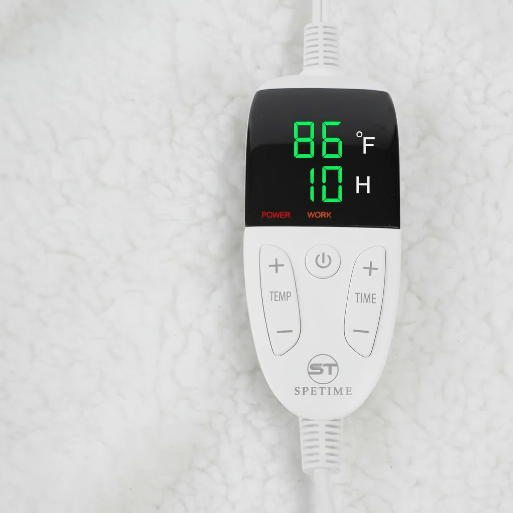 Electric Heated Blanket Wearable Sherpa Fleece Throw Adults