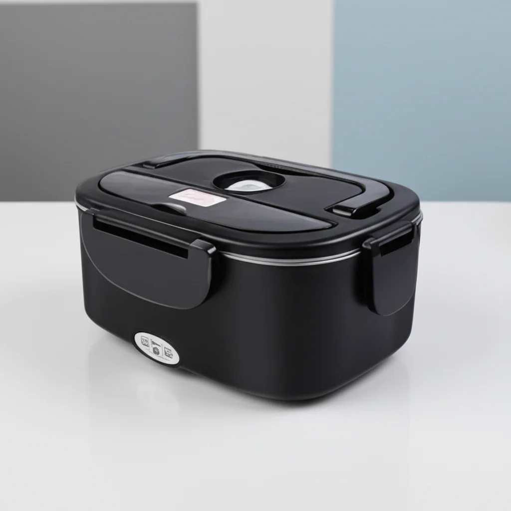 Electric Lunch Box Portable Heated Food Container Stainless Steel