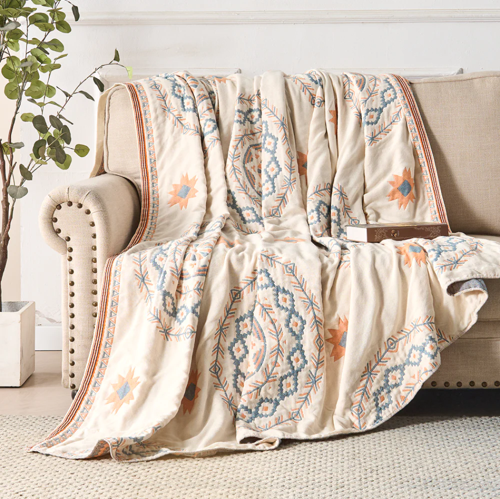 Blanket Throw Mandala Boho Pattern Design