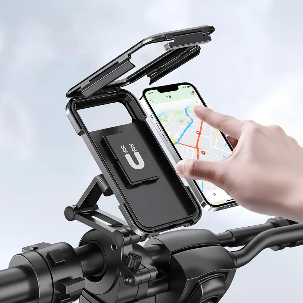 Bike Phone Mount Waterproof 360 Rotation Handlebar Holder