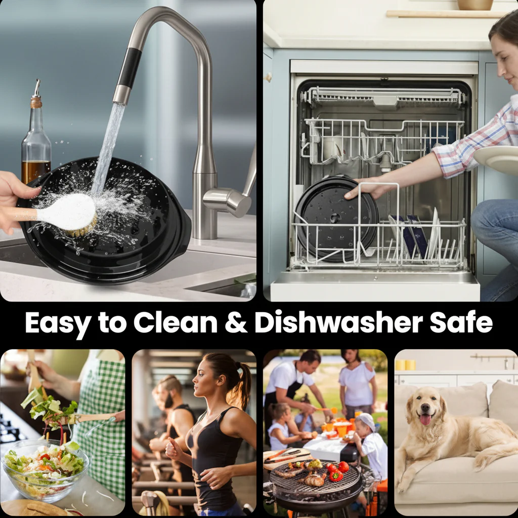 Kitchen Tool Manual Meat Shredder Glass Bowl Non Slip Base